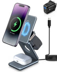 PowerFold Trio: Ultimate Wireless Charging Hub